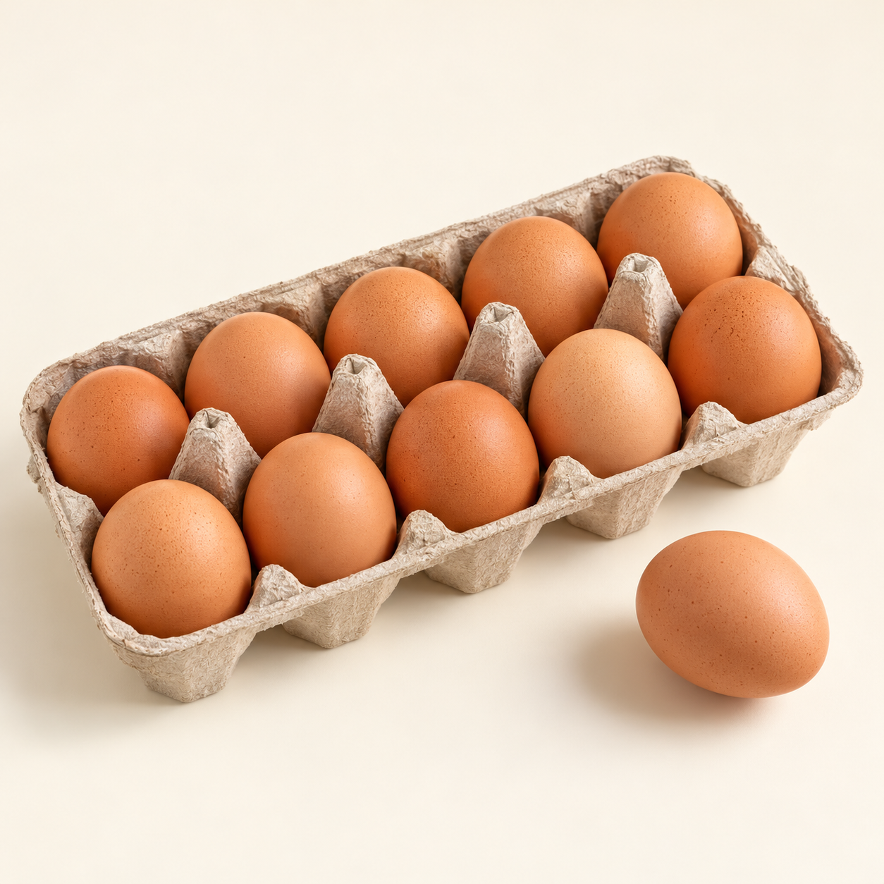 Visual AI produk konsep Telur Ayam